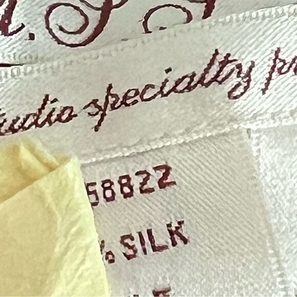 VTG Y2K Max Studio 100% Silk Gray Adjustable Camisole Cami Strap Slip Dress M - Picture 9 of 12